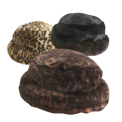 Faux Fur Bucket Hat - Scala Hats Bucket Hat Scala Hats LW201 Tan
