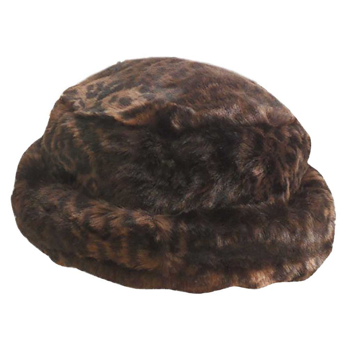 Faux Fur Bucket Hat - Scala Hats Bucket Hat Scala Hats LW201 Brown