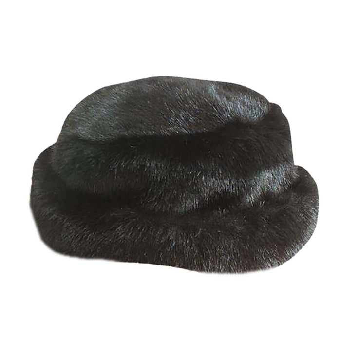 Faux Fur Bucket Hat - Scala Hats Bucket Hat Scala Hats LW201 Black