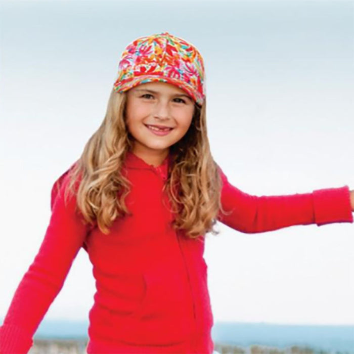 Fiesta Tropical Trucker's Cap for Small Heads - Sunny Dayz Petite Hats Cap Sun N Sand Hats