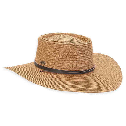 Flat Crown Gaucho Hat with Chin Strap - Sun 'N' Sand Hat Bolero Hat Sun N Sand Hats