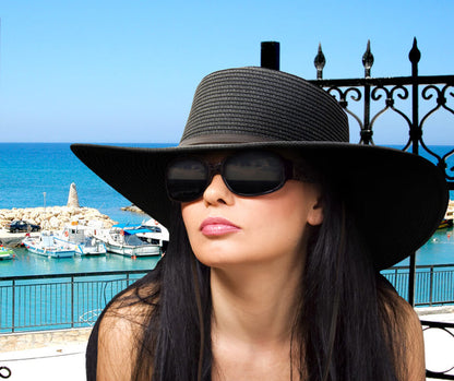 Flat Crown Gaucho Hat with Chin Strap - Sun 'N' Sand Hat Bolero Hat Sun N Sand Hats