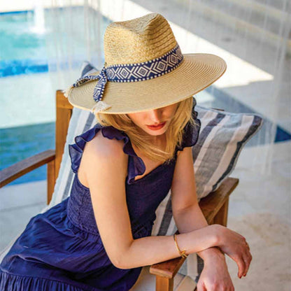 Florentino Safari Hat with Tribal Band - Scala Hats Safari Hat Scala Hats