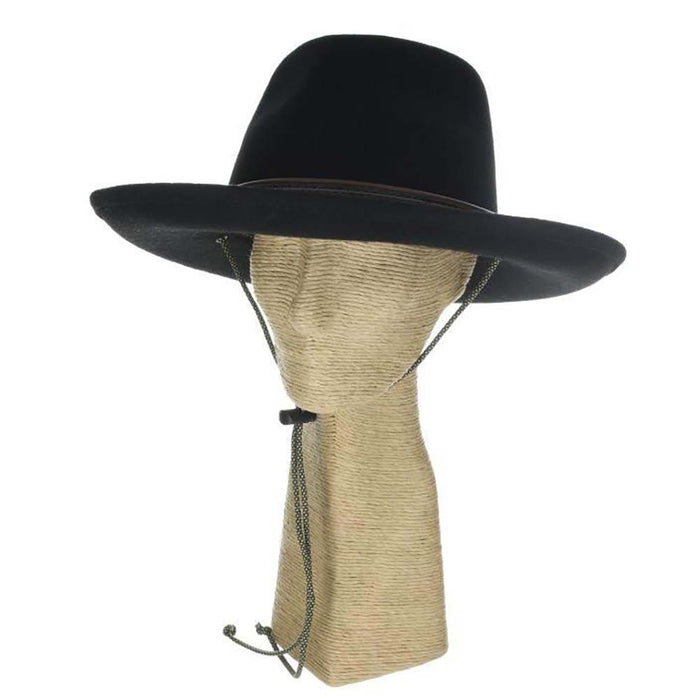 Four Seasons Wool Felt Safari Hat with Chin Cord - Scala Hats Safari Hat Scala Hats