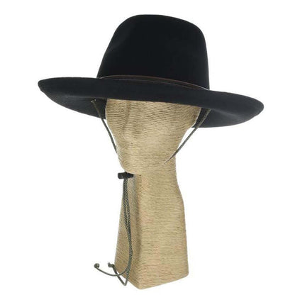 Four Seasons Wool Felt Safari Hat with Chin Cord - Scala Hats Safari Hat Scala Hats