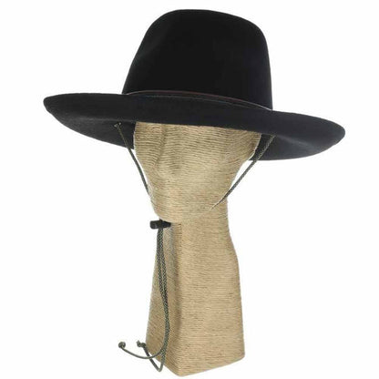 Four Seasons Wool Felt Safari Hat with Chin Cord - Scala Hats Safari Hat Scala Hats