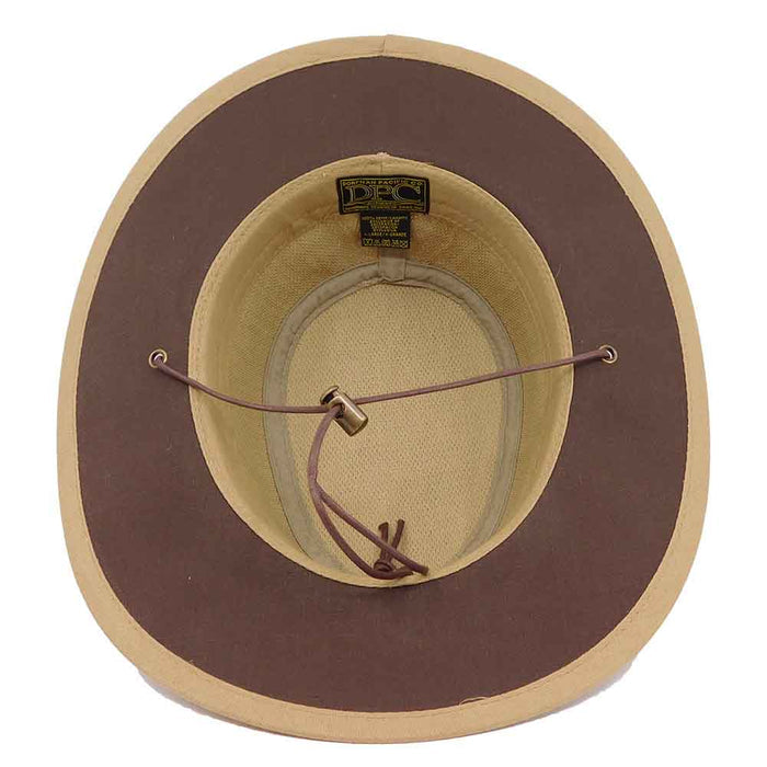 Hemp Outback Hat with Chin Cord - Dorfman Hats Safari Hat Dorfman Hat Co.