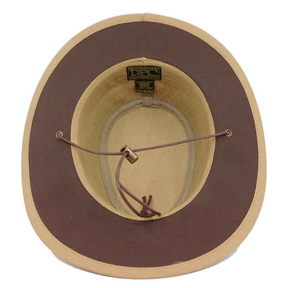 Hemp Outback Hat with Chin Cord - Dorfman Hats Safari Hat Dorfman Hat Co.