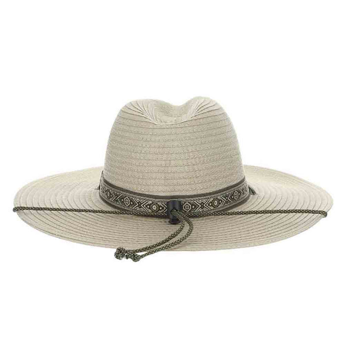 High Country Tribal Band Wide Brim Fabric Hat - Scala Hats Safari Hat Scala Hats