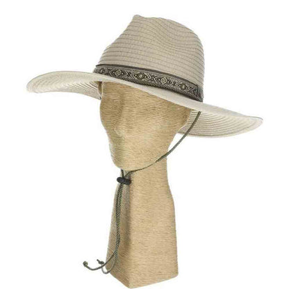 High Country Tribal Band Wide Brim Fabric Hat - Scala Hats Safari Hat Scala Hats