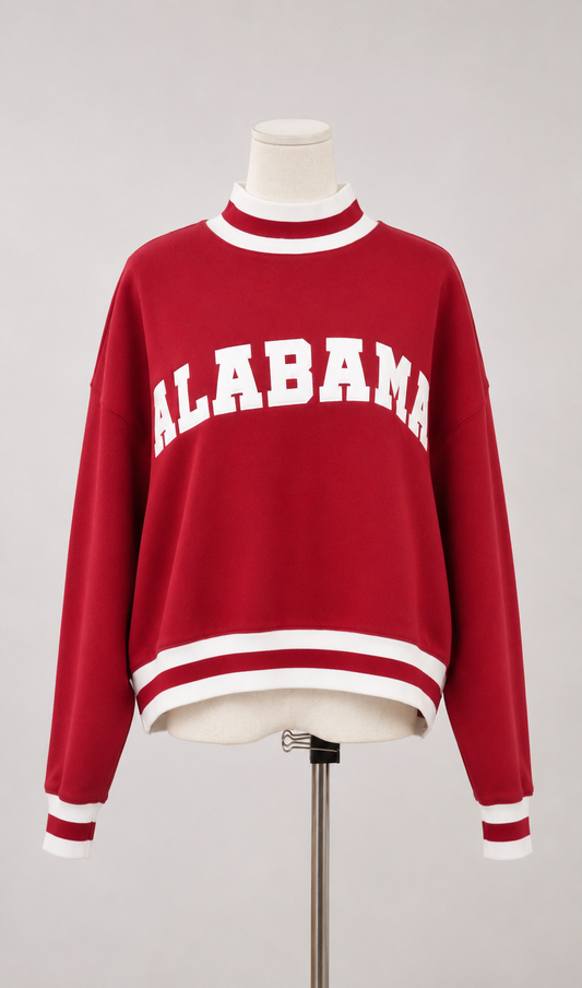 Alabama Varsity Mock Neck