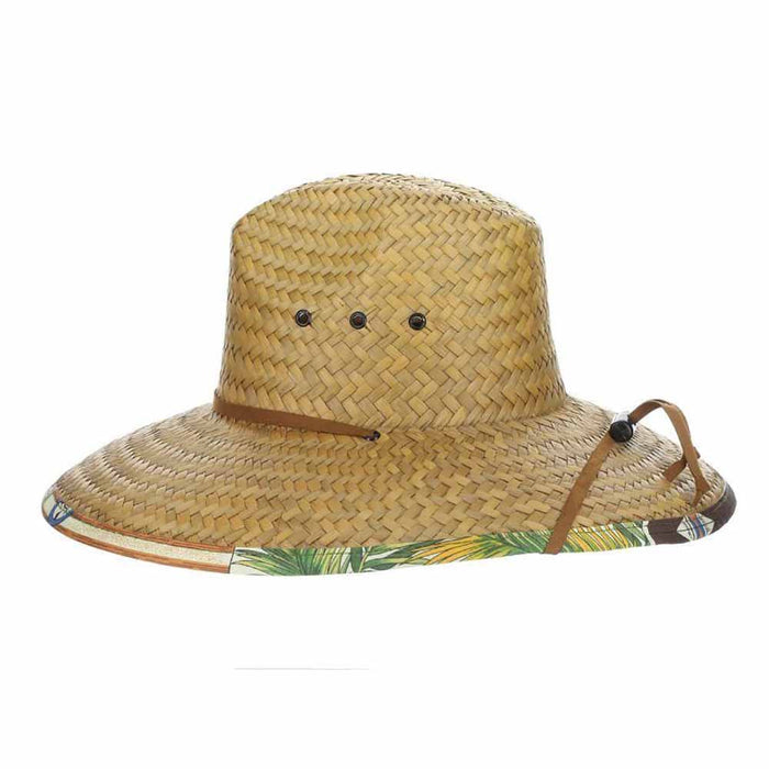 Island Palm Large Brim Lifeguard Beach Hat - DPC Outdoor Hats Lifeguard Hat Scala Hats