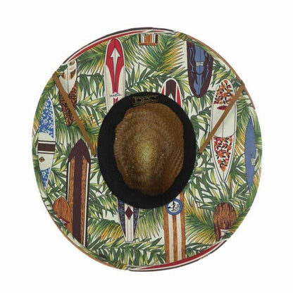 Island Palm Large Brim Lifeguard Beach Hat - DPC Outdoor Hats Lifeguard Hat Scala Hats