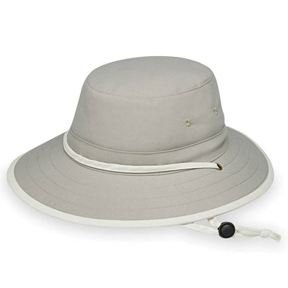 Ladies' Explorer by Wallaroo Hat Company Bucket Hat Wallaroo Hats LEXP-ST Stone/Natural Medium/Large (58 cm)
