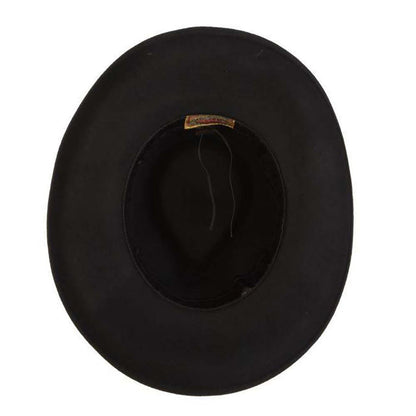 Large Curled Brim Wool Felt Rancher Safari - Scala Hats Safari Hat Scala Hats