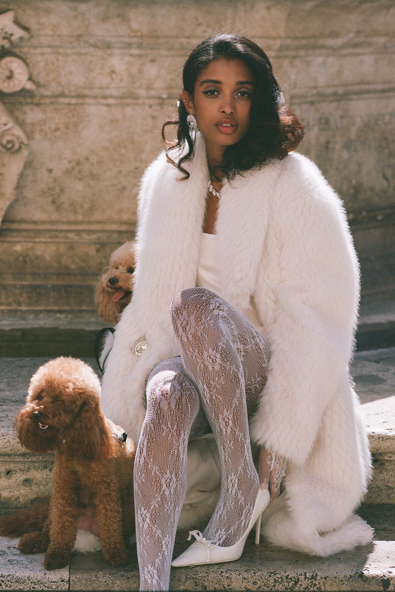 Marisa Fur Coat (White)
