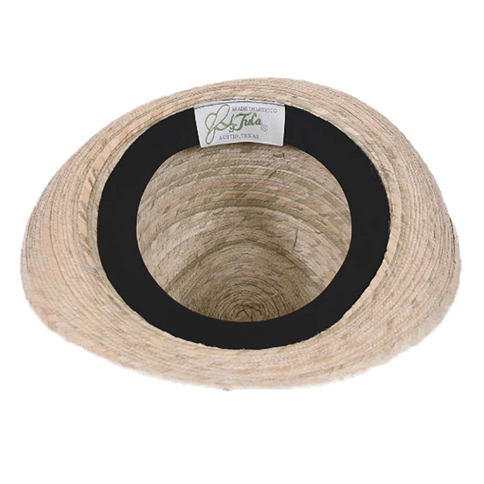 Memphis Burnt Palm Leaf Fedora Hat - Tula Hats Fedora Hat Tula Hats