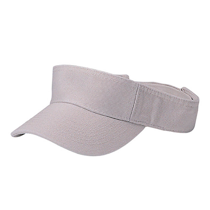 Men's Cotton Twill Pro Style Visor - Mega Cap Visor Cap MegaCI MC4121Ast Stone