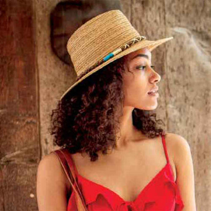 Milan Straw Safari Hat with Braided Rope Band - Cappelli Straworld Safari Hat Cappelli Straworld