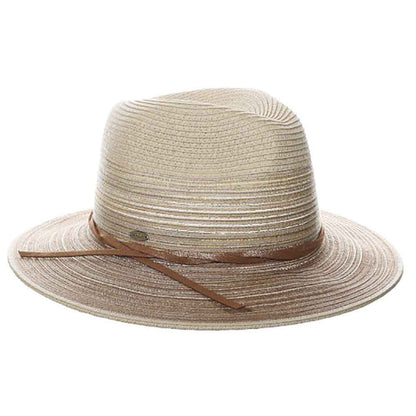 Multi Color Safari Hat with Metallic Detail - Scala Hats Safari Hat Scala Hats LP377-NAT Natural OS (57.5 cm)