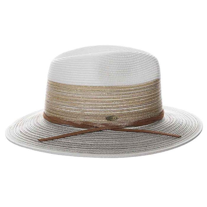 Multi Color Safari Hat with Metallic Detail - Scala Hats Safari Hat Scala Hats