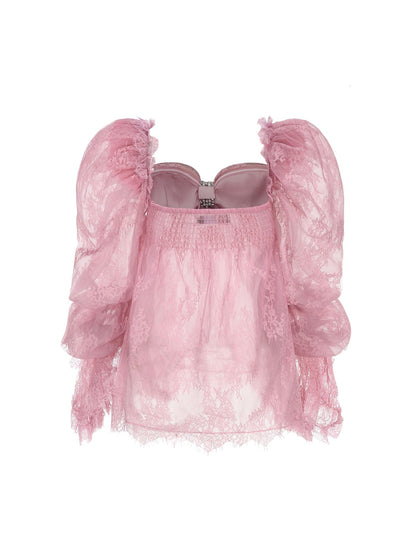 Bianca Lace Dress (Pink/Purple) (Final Sale)