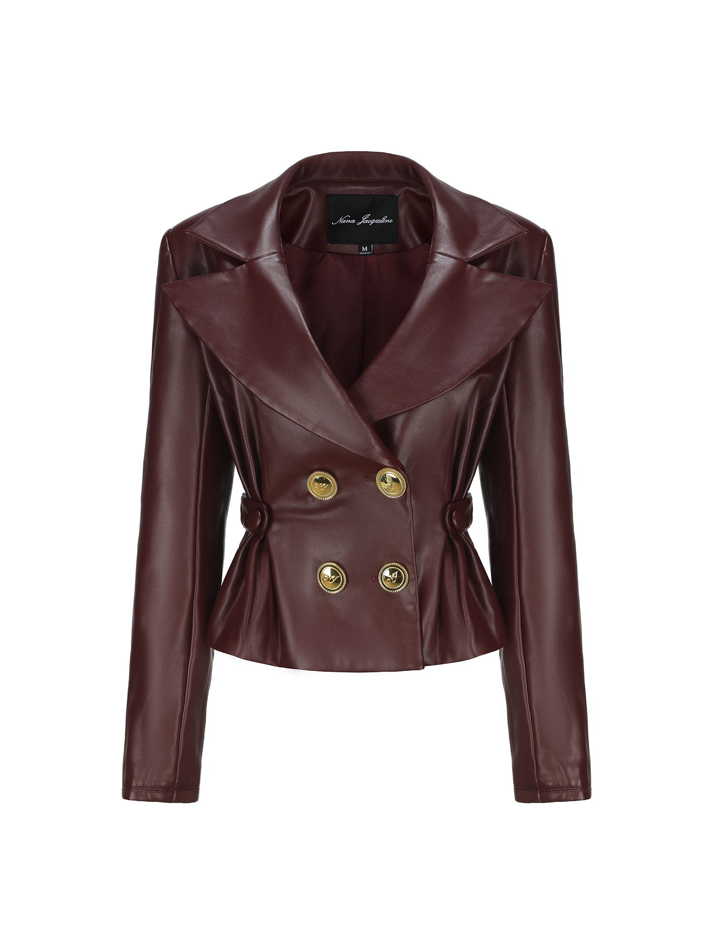 Mirabel Faux Leather Jacket (Brown) (Final Sale)