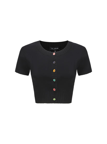 Kennedy Knit Top Set (Black) (Final Sale)