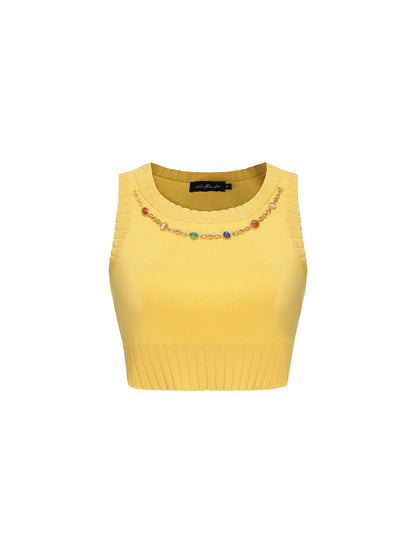 Kennedy Knit Top Set (Yellow) (Final Sale)