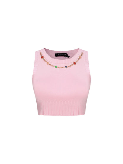 Kennedy Knit Top Set (Pink) (Final Sale)