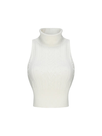 Janelle Knit Top (White) (Final Sale)