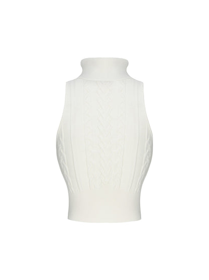 Janelle Knit Top (White) (Final Sale)