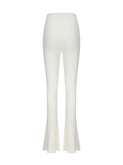 Janelle Knit Pants (White) (Final Sale)
