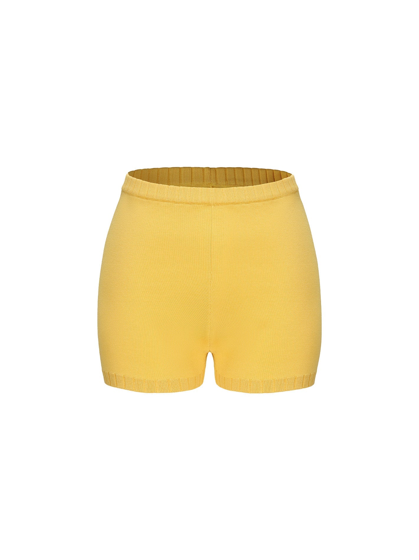 Kennedy Knit Shorts (Yellow) (Final Sale)