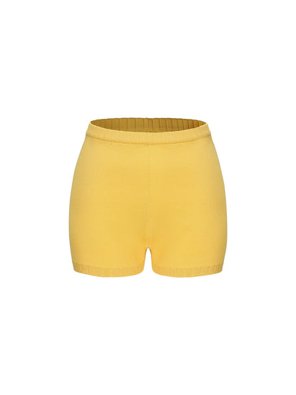 Kennedy Knit Shorts (Yellow) (Final Sale)