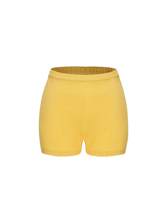 Kennedy Knit Shorts (Yellow) (Final Sale)