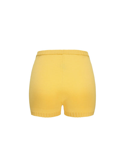 Kennedy Knit Shorts (Yellow) (Final Sale)