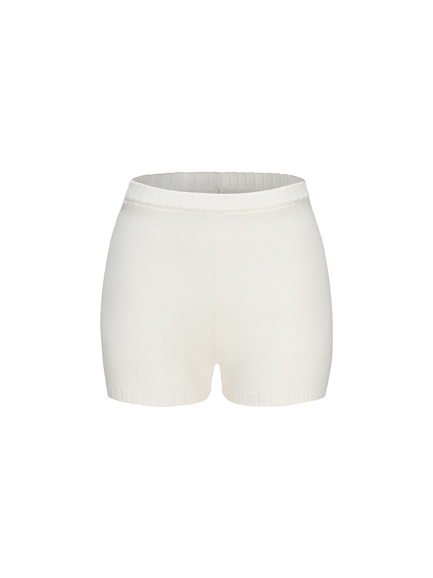 Kennedy Knit Shorts (White) (Final Sale)
