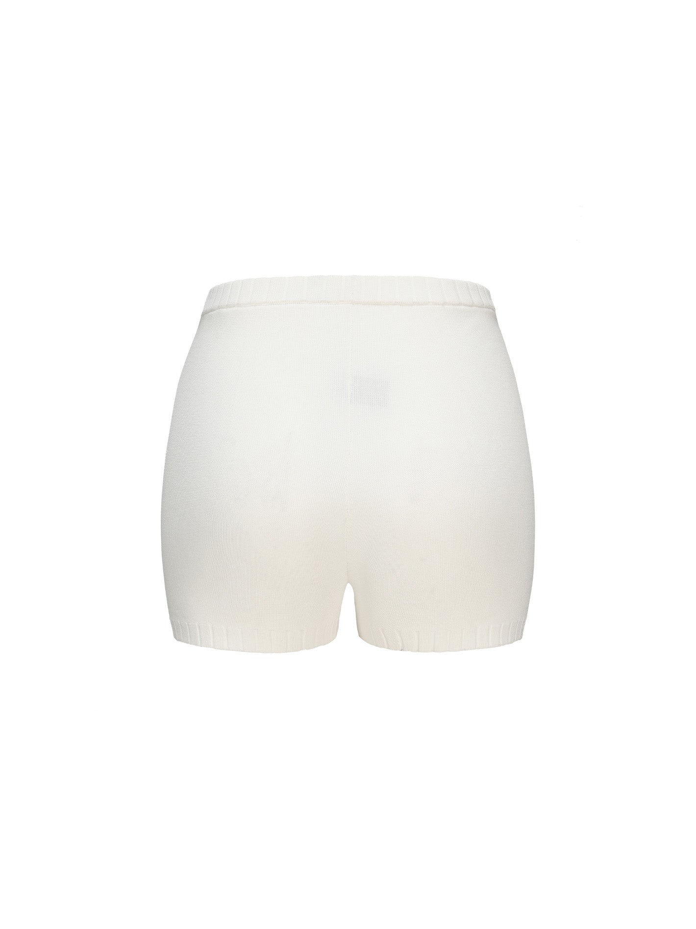 Kennedy Knit Shorts (White) (Final Sale)