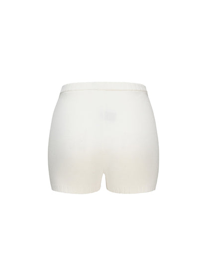 Kennedy Knit Shorts (White) (Final Sale)