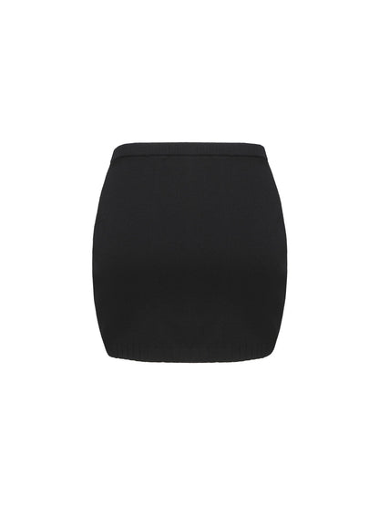 Kennedy Knit Skirt (Black) (Final Sale)