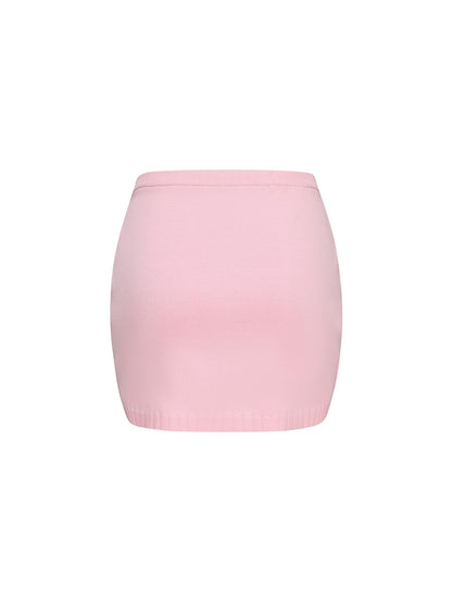 Kennedy Knit Skirt (Pink) (Final Sale)