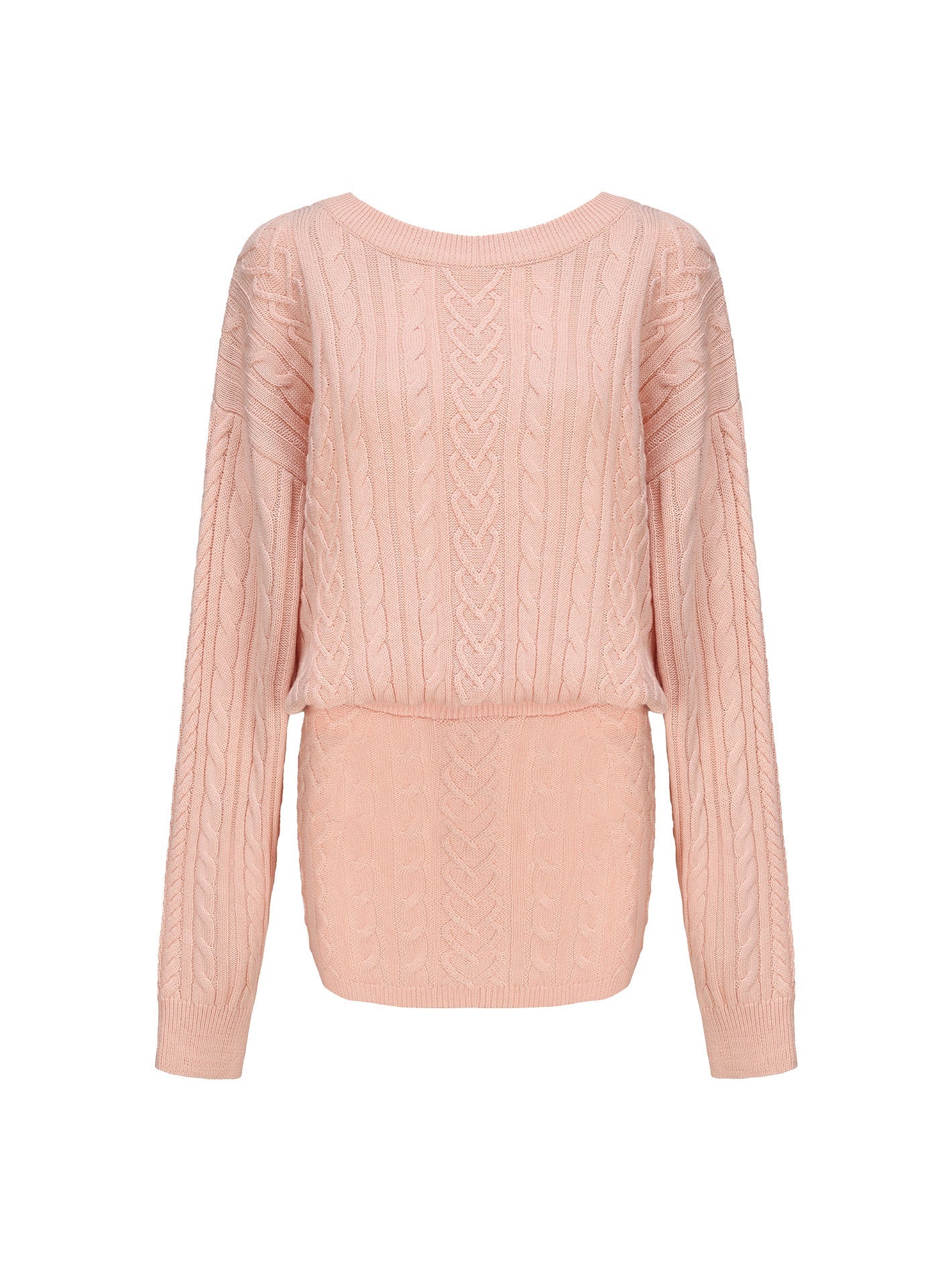 Kendall Knit Dress (Peach) (Final Sale)