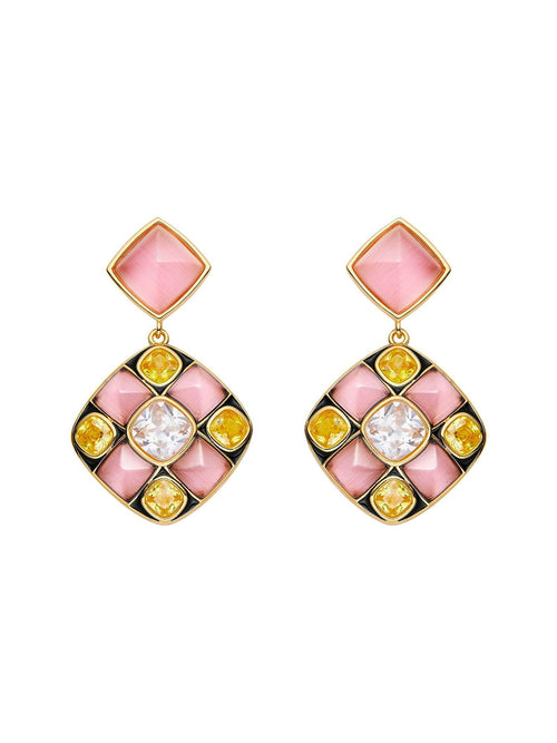 Claudia Earrings (Pink) (Final Sale)