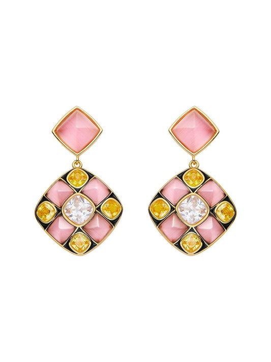 Claudia Earrings (Pink) (Final Sale)