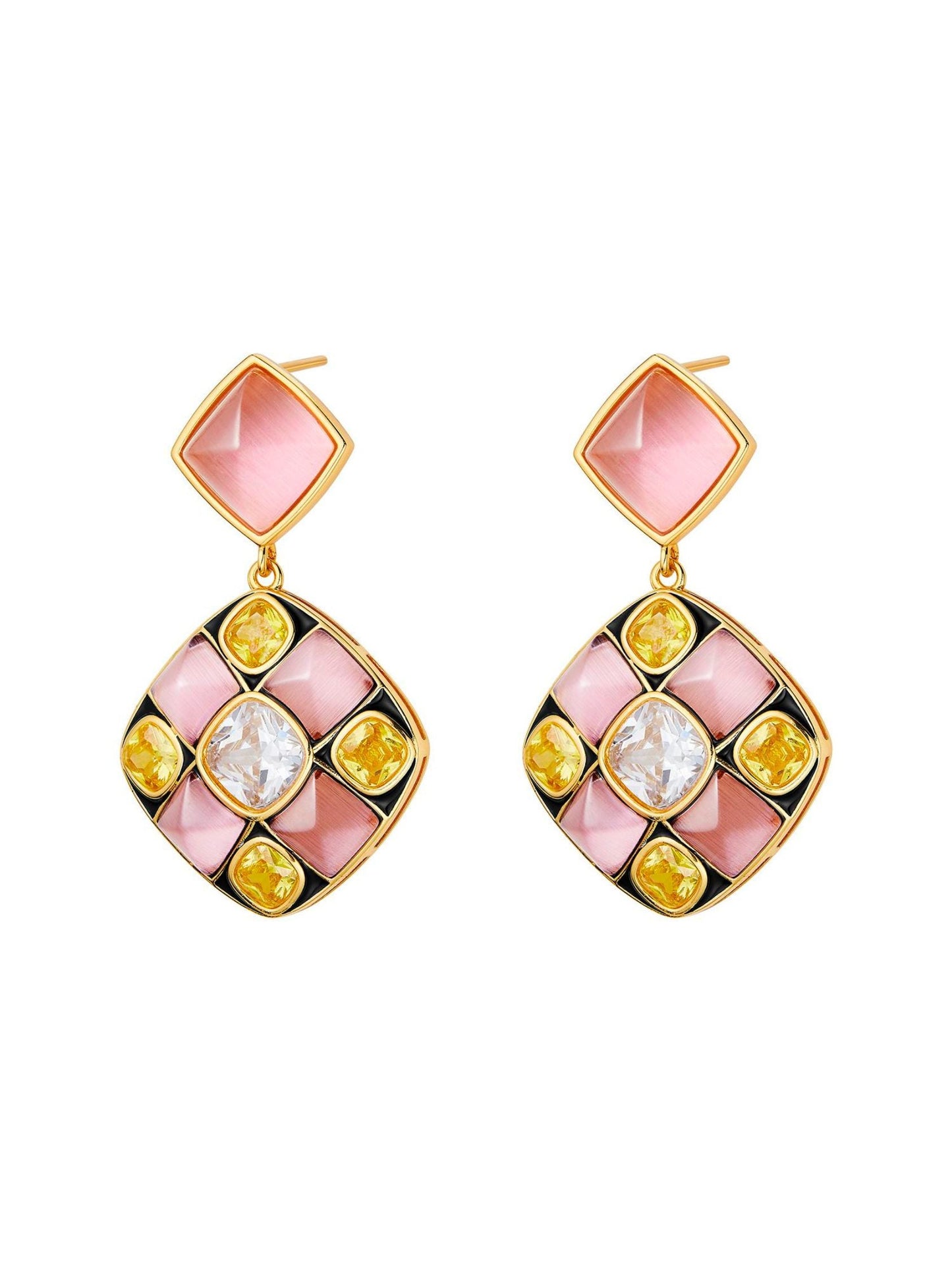 Claudia Earrings (Pink) (Final Sale)