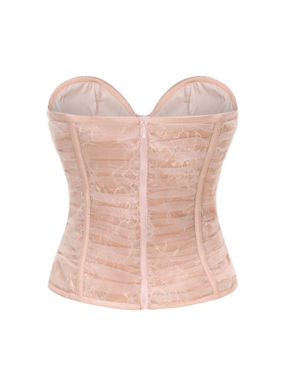 Cara Bustier Top (Pink) (Final Sale)