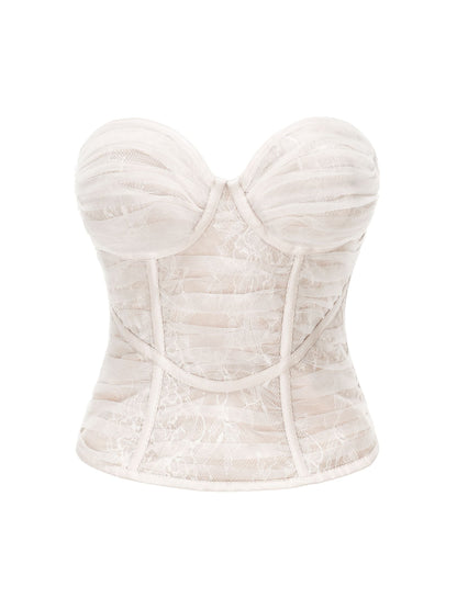 Cara Bustier Top (Off-White) (Final Sale)