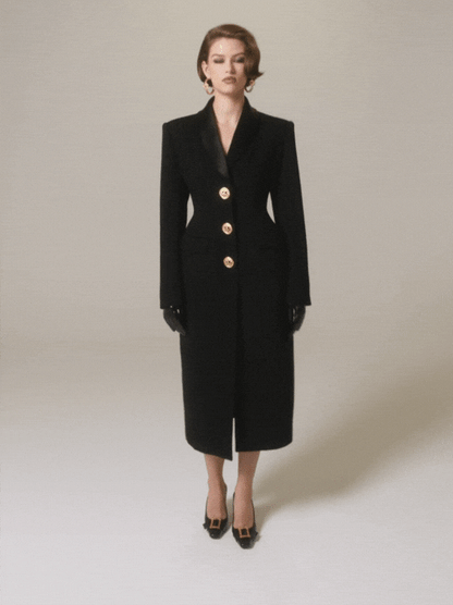 Evie Long Suit Jacket (Black) (Final Sale)