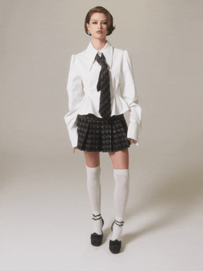 Kensie Top + Tie (Final Sale)